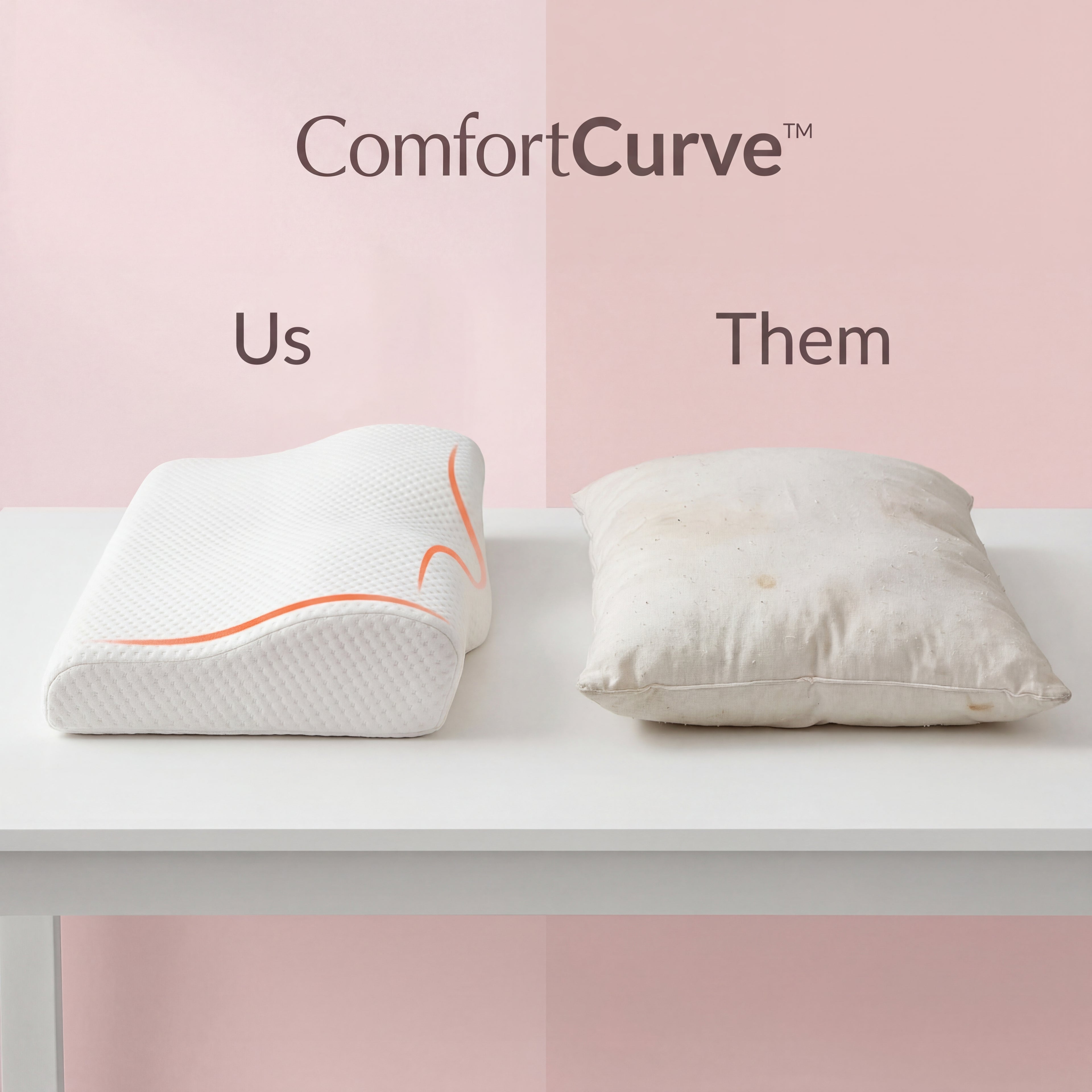ComfortCurve™ Ergonomic Neck Support Pillow